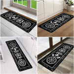 Custom Family Name In Viking Runes - Personalized Runner Rug