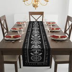 Custom Family Name In Viking Runes - Personalized Table Runner