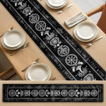 Custom Family Name In Viking Runes - Personalized Table Runner