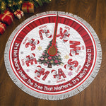 Custom Family Name Snowman Christmas Tree Decoration - Personalized Tree Skirt