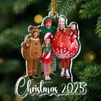 Custom Family Photo Christmas - 1st Baby, Family, Couples, Pet Lovers - Personalized Acrylic Photo Ornament