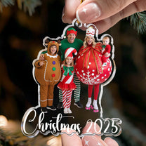 Custom Family Photo Christmas - 1st Baby, Family, Couples, Pet Lovers - Personalized Acrylic Photo Ornament