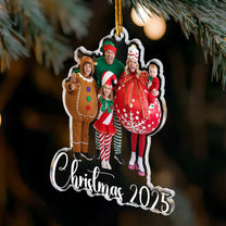 Custom Family Photo Christmas - 1st Baby, Family, Couples, Pet Lovers - Personalized Acrylic Photo Ornament