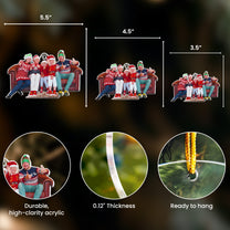 Custom Family Photo Christmas Decoration - Personalized Acrylic Photo Ornament