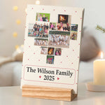 Custom Family Photo For 2026 Calendar - Personalized Photo Easel Calendar