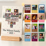Custom Family Photo For 2026 Calendar - Personalized Photo Easel Calendar