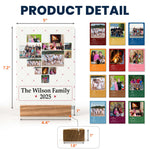 Custom Family Photo For 2026 Calendar - Personalized Photo Easel Calendar