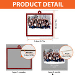 Custom Family Photo Frame For Family, Friends, Grandparents - Personalized Wood And Acrylic Photo Ornament