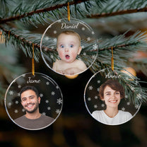 Custom Family Photo Ornament - Personalized Acrylic Photo Ornament