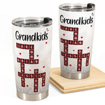Custom Family Scrabble Name - Personalized Tumbler Cup