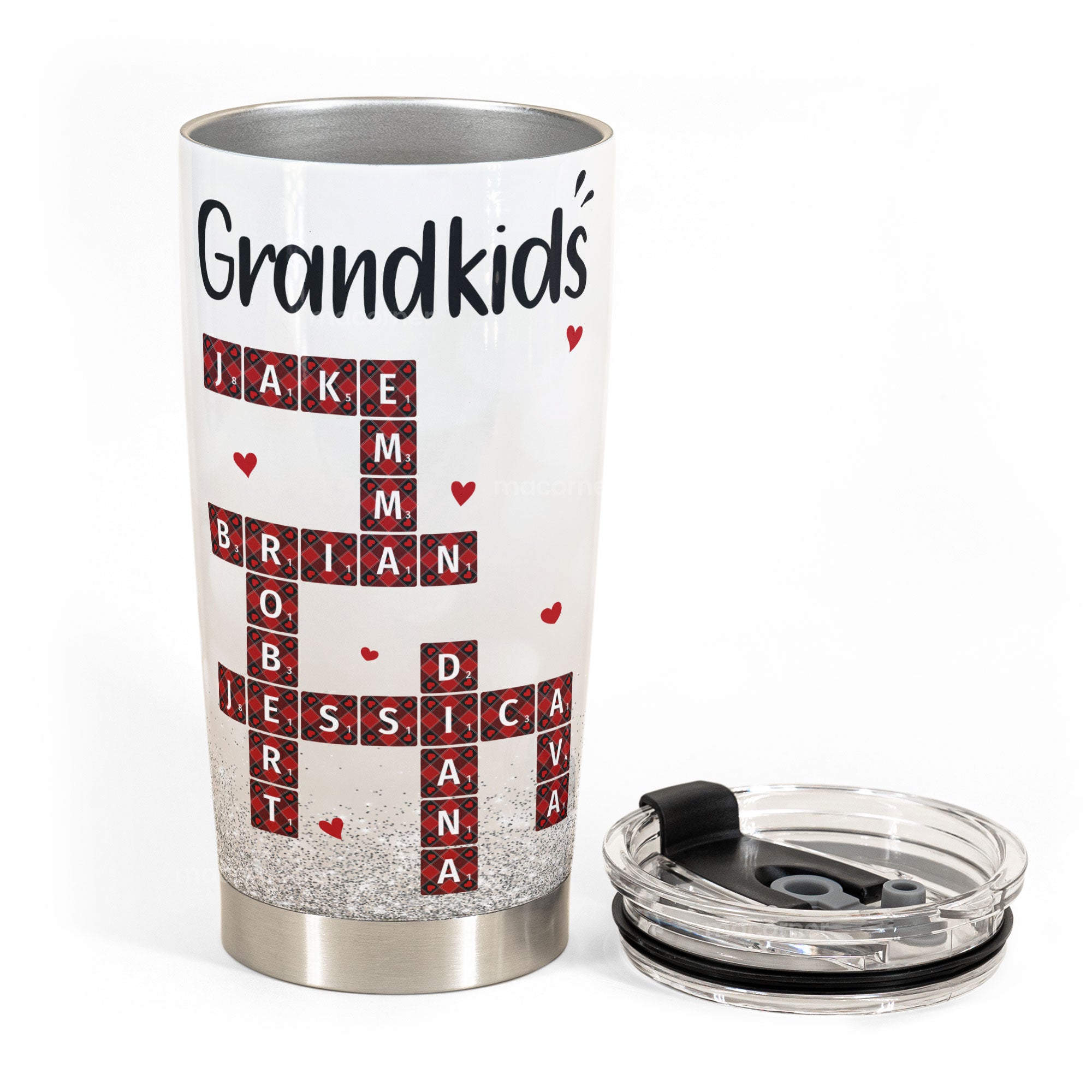 Custom Family Scrabble Name - Personalized Tumbler Cup