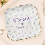 Custom Favorite Bible Verse And Name Faith Gift - Personalized Jewelry Dish