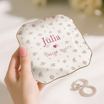 Custom Favorite Bible Verse And Name Faith Gift - Personalized Jewelry Dish