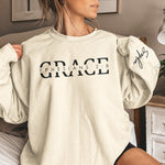 Custom Favorite Bible Verse With Birth Flower - Personalized Sweatshirt