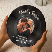 Custom Favorite Song And Photo - Personalized Photo Ceramic Plate