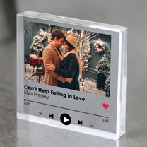 Custom Favorite Song - Personalized Acrylic Plaque - Anniversary Gifts For Her, Him