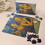 Custom Friend Portrait Van Gogh Art - Personalized Photo Jigsaw Puzzle