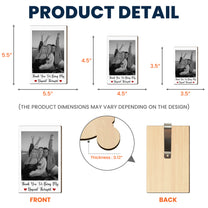 Custom Friendship Polaroid Photo & Message For Besties, Friends - Personalized Wooden Photo Car Visor Clip