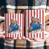 Custom Funny Couple Face - Personalized Photo Mug