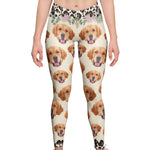 Custom Funny Dog Face - Personalized Photo Leggings