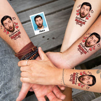 Custom Funny Face Bachelorette Tattoo - Personalized Photo Tattoo