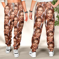 Custom Funny Moment - Christmas Time - Personalized Photo Sweatpants