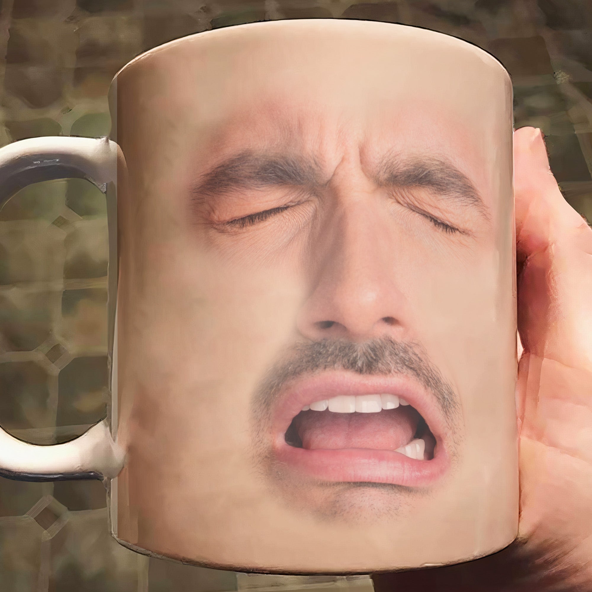 Custom Funny Face - For Coworkers, Friends, Boss, Dad - Personalized Photo Mug