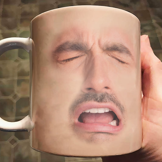 Custom Funny Face - For Coworkers, Friends, Boss, Dad - Personalized Photo Mug