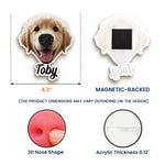 Custom Funny Face Gift For Dog Lover, Dog Mom, Dog Dad - Personalized Fridge Magnet