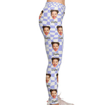 Custom Funny Face - Personalized Photo Leggings