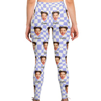 Custom Funny Face - Personalized Photo Leggings