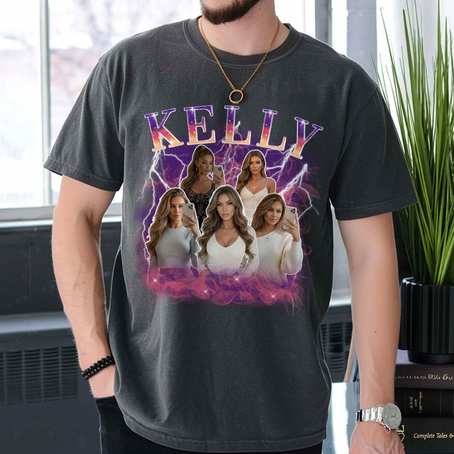 Custom Funny Girlfriend - Gift For Boyfriend, Husband - Personalized Photo Comfort Tee