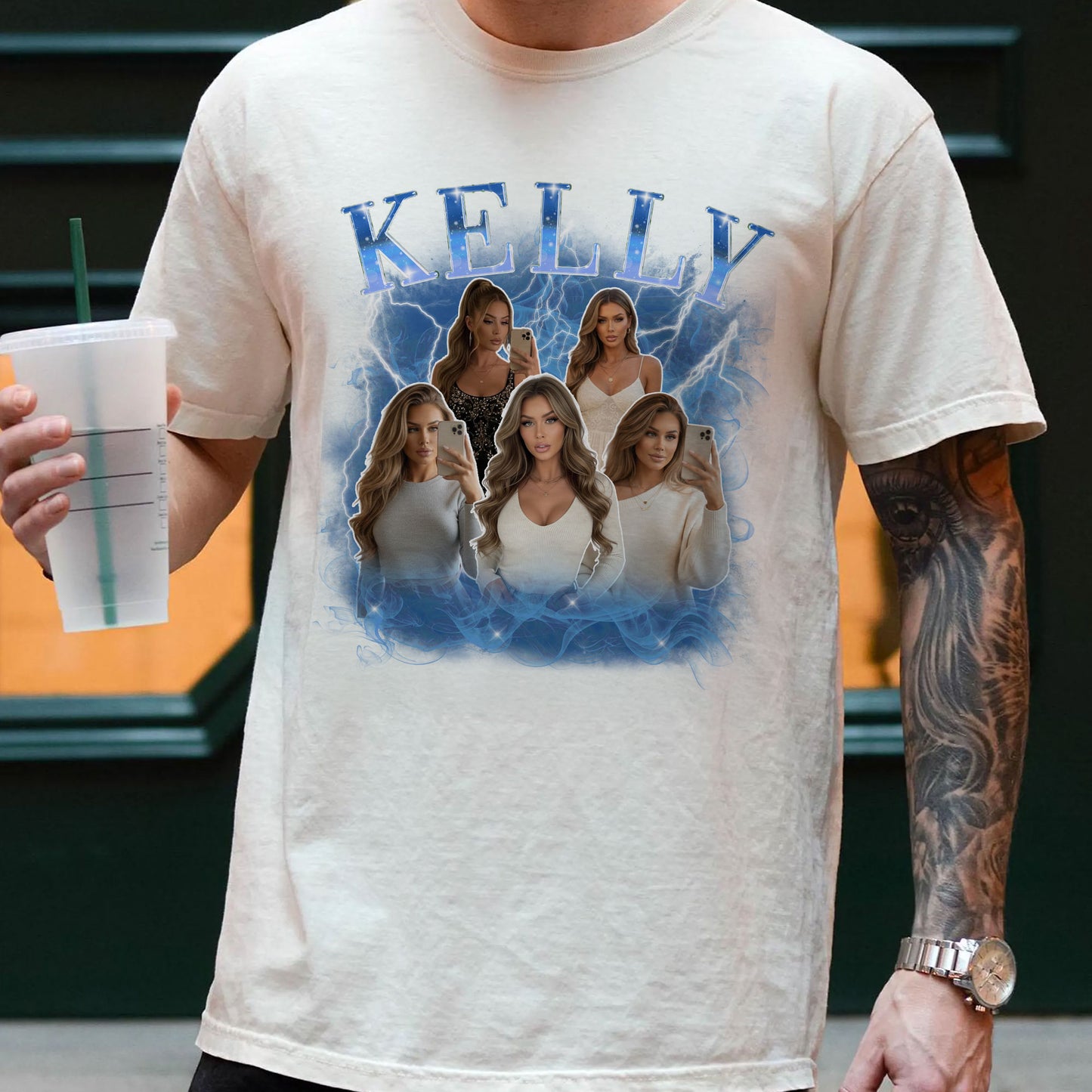 Custom Funny Girlfriend - Gift For Boyfriend, Husband - Personalized Photo Comfort Tee