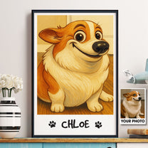 Custom Funny Pet Caricature Portrait For Dog Lovers, Cat Lovers - Personalized Photo Poster