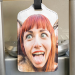Custom Funny Photo For Friends Family Vacation - Personalized Photo Luggage Tag