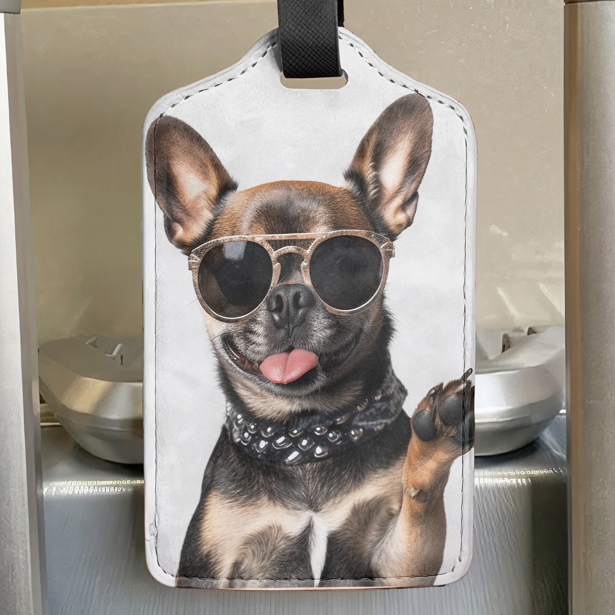 Custom Funny Photo For Friends Family Vacation - Personalized Photo Luggage Tag