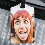Custom Funny Photo For Friends Family Vacation - Personalized Photo Luggage Tag