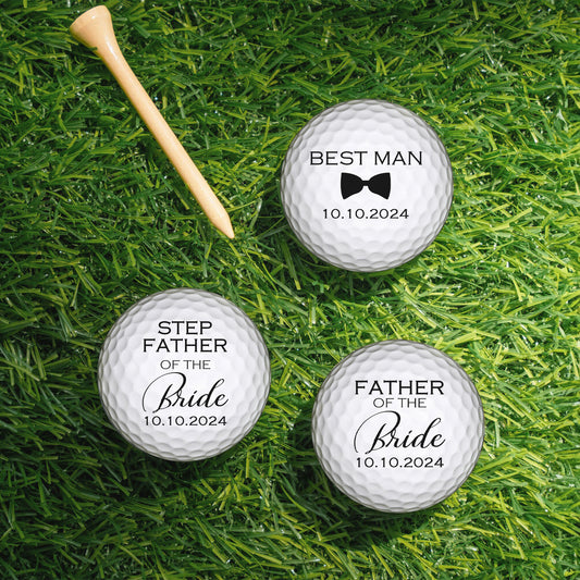 Custom Golf Ball Wedding Gift - Personalized Golf Ball