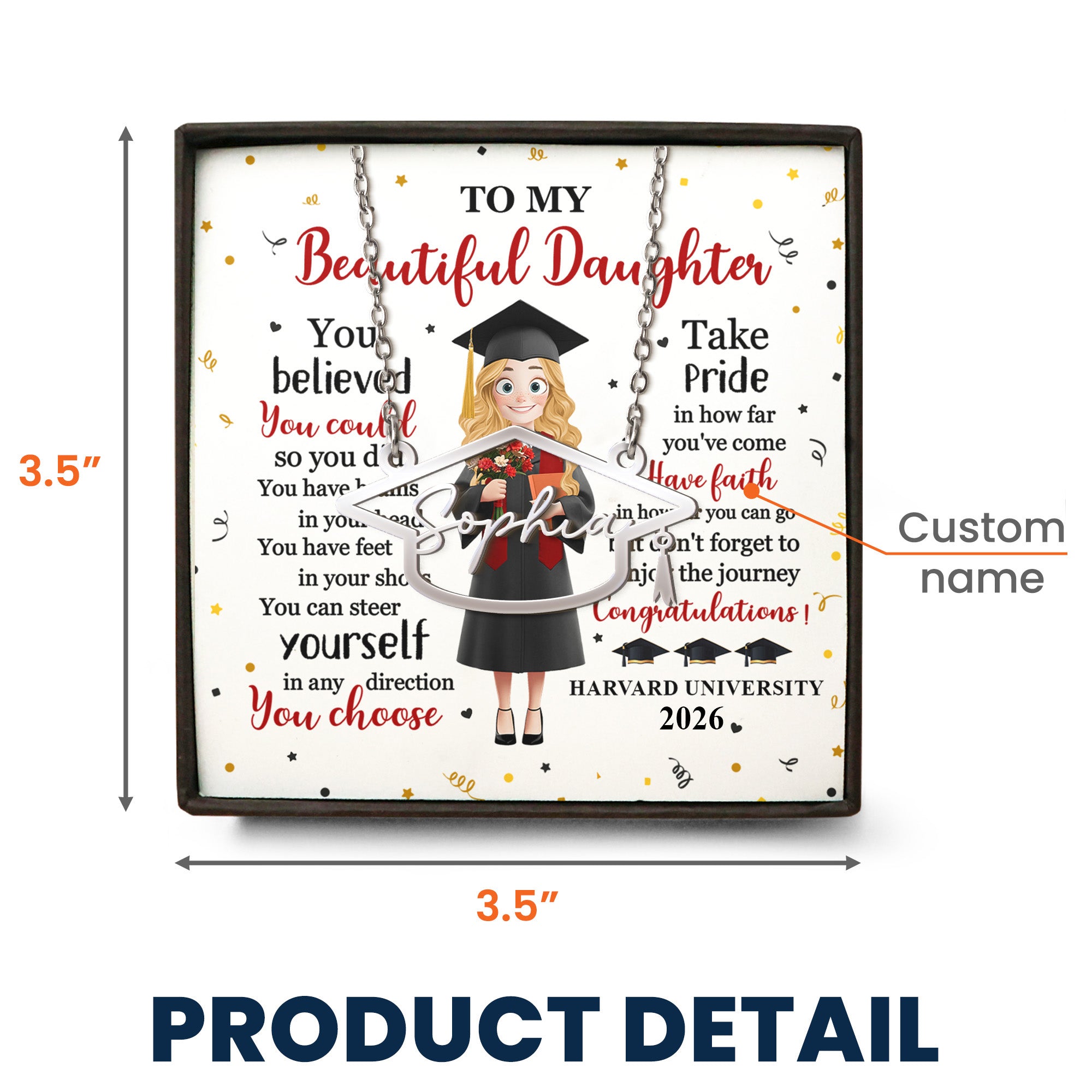 You've Worked So Hard To Make Your Dreams Come True - Custom Name Necklace