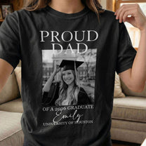 Custom Graduation Shirt Proud Family Of Graduate 2026 Senior Picture Grad Tee - Personalized Photo Comfort Tee