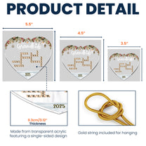 Custom Grandkids 2025 New Version - Personalized Acrylic Ornament