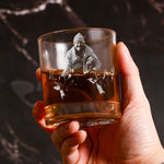 Custom Hunting Photo - Deer, Moose, Duck, Hog - Father's Day Gift - Personalized Whiskey Glass With Photo