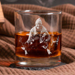 Custom Hunting Photo - Deer, Moose, Duck, Hog - Father's Day Gift - Personalized Whiskey Glass With Photo