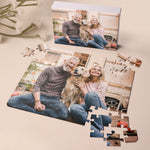 Custom Jigsaw Puzzle Photo For Couple Pets - Personalized Photo Jigsaw Puzzle
