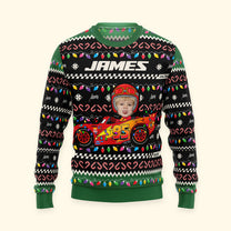 Custom Kid Face Car Toy - Personalized Photo Ugly Sweater