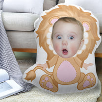 Custom Kid Face Cute Animal - Personalized Photo Custom Shaped Pillow