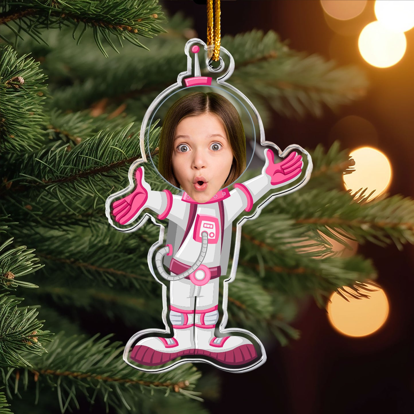 Custom Face Christmas - Personalized Acrylic Photo Ornament – Macorner