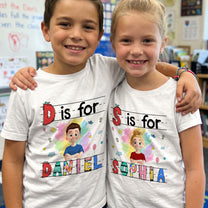 Custom Kids Name Back To School - Personalized Shirt