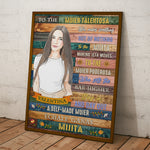 Custom Latina Watercolor Photo Inspirational Gift For Her - Personalized Poster