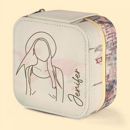 Custom Line Drawing - Personalized Photo Jewelry Box